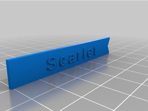 scarlet textadapter kundengebundene 3d print model - Mito3D