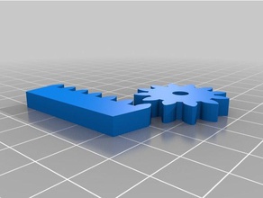 meine individuelle rack-Ritzel-2 in der Robotik kundengebundene 3d print model - Mito3D
