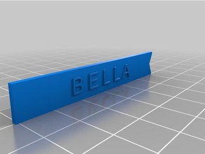 bella customized 3d print model - Mito3D