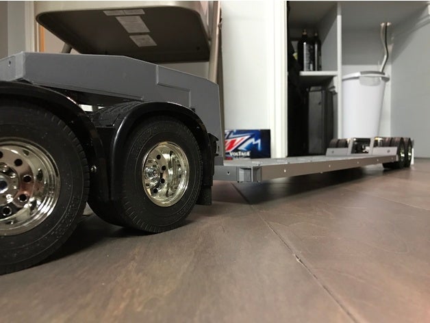 tamiya camion 1 14 compatible low boy remorque v1 r c véhicules lowboy rc camions la 3D print model - Mito3D