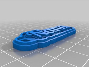 my customized multiline tag keychain nana keychains 3d print model - Mito3D