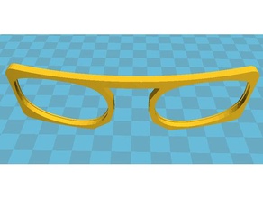 glasses frame work vr headset video games eyeglass eyepiece 3d print model - Mito3D
