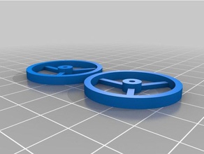 izzy rueda pequeña y fina hobby personalizado 3d print model - Mito3D