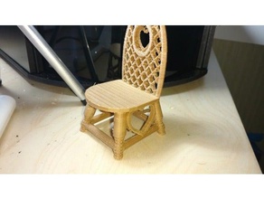 chaise de poupée modèle meubles 3d print model - Mito3D