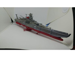 uzay savaş gemisi yamato star blazers 3d print model - Mito3D