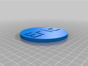 eric drink coaster 3d printing customized 3d print model - Mito3D