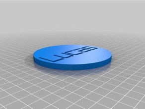 lucas içecek coaster 3d baskı özelleştirilmiş 3d print model - Mito3D