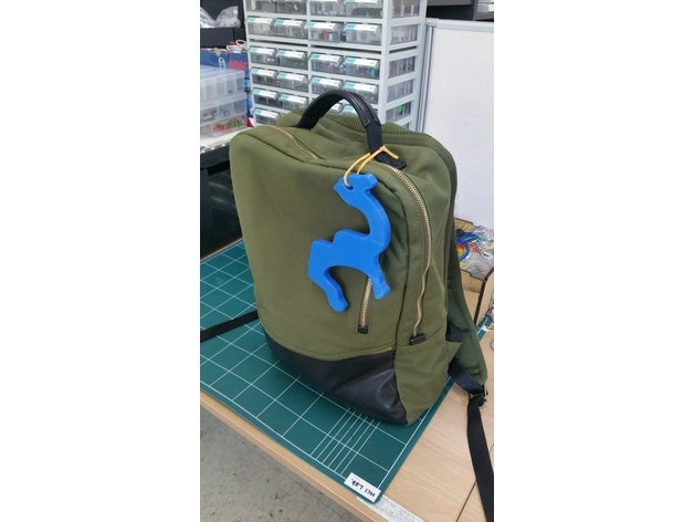 maakmake camel partition hanger 1 diy accessory backpack hook bag character desk hooker table wall 3D print model - Mito3D