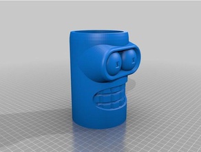 bender money jar decor bank coin futurama holder 3d print model - Mito3D