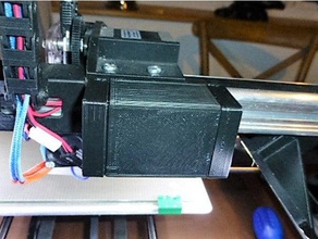 rail mount cable tidy 3d printer parts box holder management k8200 velleman 3drag 3d print model - Mito3D