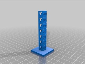 230 200 temp calibration tower 3d printing tests customized 3d print model - Mito3D