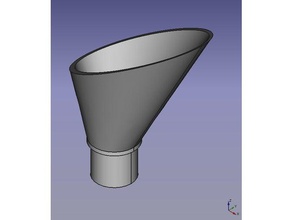 trichter f r pet-flaschen entonnoir des bouteilles en pet ménage créé freecad l'entonnoir de conversion fait 3d print model - Mito3D