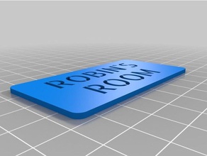robins habitación signos y logotipos personalizado 3d print model - Mito3D
