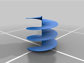 mon personnalisés hélicoïdal les mathématiques de l'art personnalisé 3d print model - Mito3D