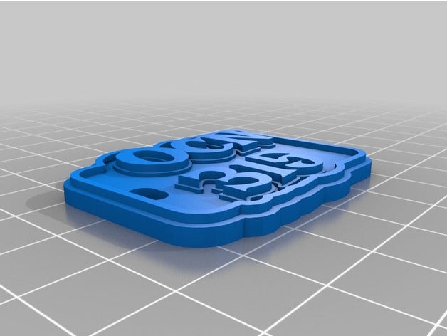 ocn Anahtarlık özelleştirilmiş 3D print model - Mito3D