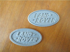 land rover badge pièces et badges 3d print model - Mito3D