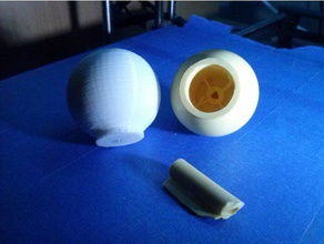 poign e de la boule 34mm ménage bouton 3d print model - Mito3D
