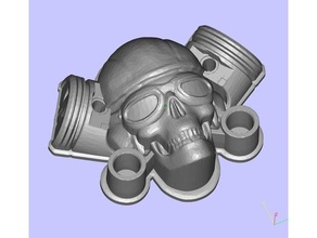 motoskull2 art 3d print model - Mito3D