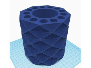 double spiral pencil holder office 3d print model - Mito3D