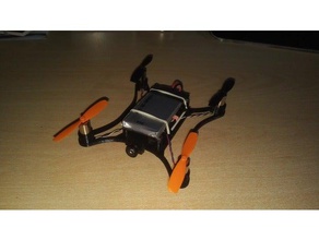micro 105 quadcopter modified larger batteries up 35x70 r c vehicles mini frame 3d print model - Mito3D