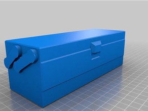 pliage plume de cas ii les conteneurs la boîte poitrine le conteneur ordinateur bureau à charnière couvercle titulaire plusieurs parties organisateur stockage utilitaire 3d print model - Mito3D