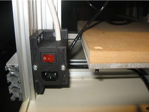 tutucu c ışın iec320 güç adaptörü cnc araç sahipleri & kutu 3d print model - Mito3D