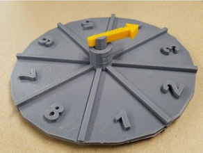 wheel decisions 3d printing game prize roulette scrum 3d print model - Mito3D