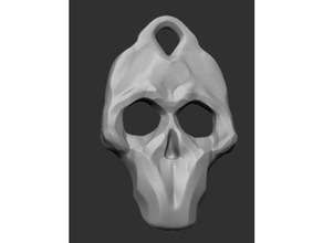 skull pendant accessories 3d print model - Mito3D