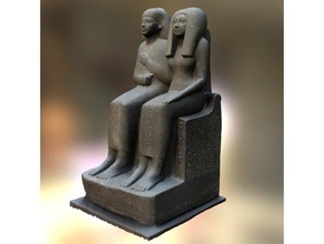 priest ahmose scans & replicas 3d printing scan ancient egypt egyptian funeral man mother mythology religion sculpture woman 3d print model - Mito3D