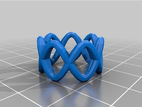 il mio personalizzato anello bracciale corona cosa v2 moda su misura 3d print model - Mito3D