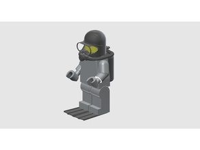 minfig Tauchen Spielsets lego minifig minatures der Miniatur Minifigur scuba 3d print model - Mito3D