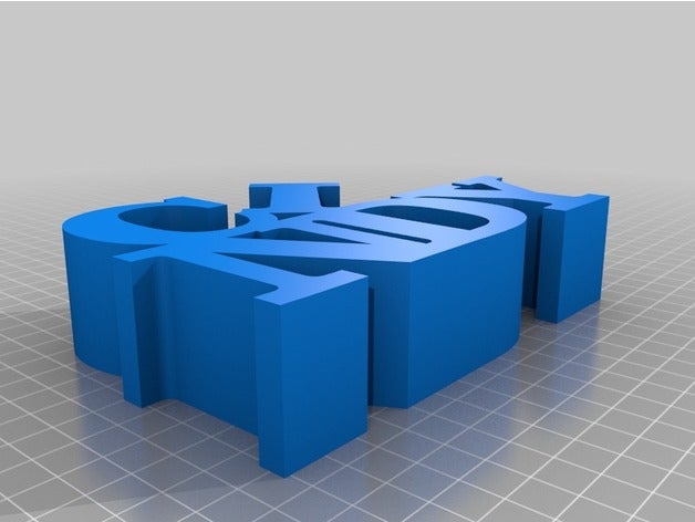 meine angepasste variable Wort Skulptur Skulpturen kundengebundene 3D print model - Mito3D