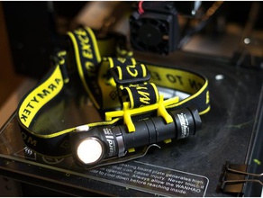 head mount armytek wizard +other 18650 lights sport & outdoors flashlight headband pro skilhunt 3d print model - Mito3D