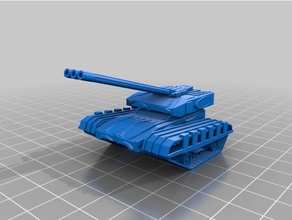 my customized procedural miniature game tank - all random games 3d print model - Mito3D