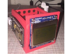 nodemcu esp8266 + lcd nokia 5110 dht22 ev gereçleri 3d print model - Mito3D