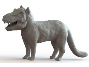 tyrannosaurus-cat sculture 3d print model - Mito3D