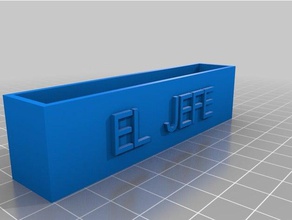 el jefe business card holder office customized 3d print model - Mito3D