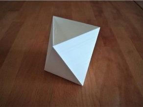 parametrik octaedron vazo matematik sanatı sanat dekor çiçek saksısı ev poly düşük poligon octaeder oktaeder ekici spiral 3d print model - Mito3D