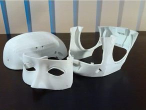 inmoov crânio v3 robótica a cabeça 3d print model - Mito3D