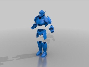 skrull de cuerpo completo en traje armadura La impresión 3d 3d print model - Mito3D