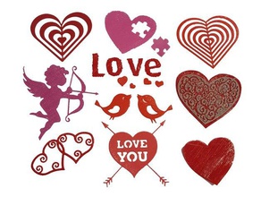 10 ways impress your lover window decals decor cupid elastic filaflex heart love birds ninjaflex stickers valentine valentines day cling 3d print model - Mito3D