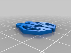 mi personalizar la mitad del corazón monograma colgante joyería personalizado 3d print model - Mito3D