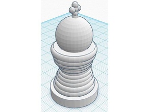 king 3d printing chess ropes 3d print model - Mito3D