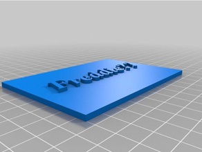 freddie insertar llaveros personalizado 3d print model - Mito3D