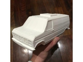 1980 ford e-250 xlt-optimiert 3d-Druck automotive Auto scale-Modell van Fahrzeug Fahrzeuge Radfahrzeug 3d print model - Mito3D