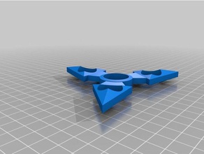 throwing star fidget spinner toys & games 3d print model - Mito3D