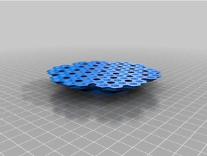 meine angepasste honeycomb-fraktal Mathe-Kunst kundengebundene 3d print model - Mito3D