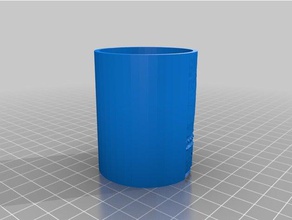 mer cylindrique lithopane 2d art personnalisé 3d print model - Mito3D