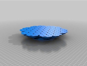 meu favo de mel personalizado fractal arte da matemática 3d print model - Mito3D