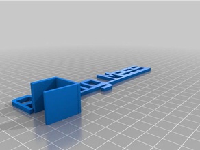 il mio scaffale personalizzato segni e loghi su misura 3d print model - Mito3D